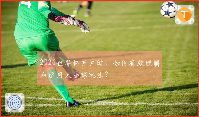 2026世界杯开户时，如何有效理解和运用大小球玩法？